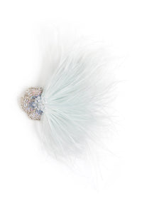 Blue Feather Clip